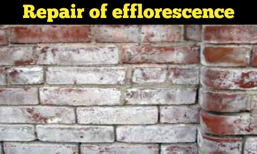 repair of efflorescence